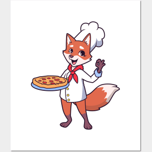 Fox is pizza maker Posters and Art